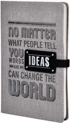 doodle Simply Ideate A5 (8.5 X 5.5 inches) Executive Notebook Diary, Softbound, 160 Pages, NonDated, Ruled, 80 GSM, Gift for Men & Women, Perfect gift for Teachers A5 Diary Ruled 192 Pages(Grey)