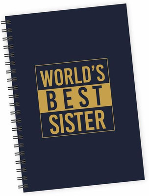 

Dpotli A5 Diary(World's Best Sister, Multicolor)