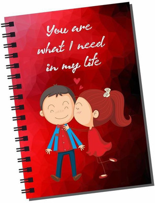 

dpotli A5 Diary(You are what I need in my life, Multicolor)