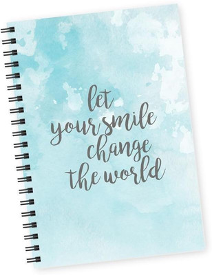 

Dpotli A5 Diary(Let your smile change the world, Multicolor)
