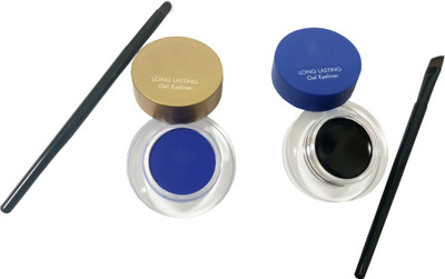 

Hiba Collection HAlf N Half Long Lasting Gel Eye Liner (01Jet Black & 03Royal Blue) 8 g(Jet Black & Royal Blue)