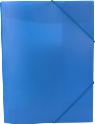 Enwraps Plastic Document File(Set Of 6, Blue)