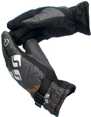 AlexVyan 1 Pair Anti Slip Snow Proof Warm Winter Cycling, Bike, Motorcycle Man Protective Riding Gloves(Brown)