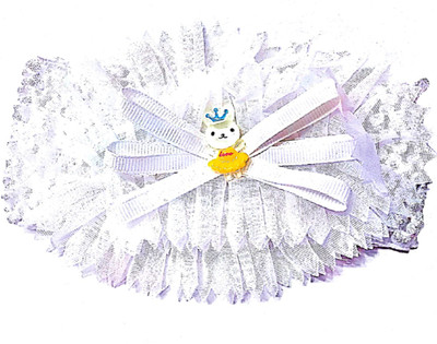 

Proplady Floral Cutwork Baby Head Band(White)