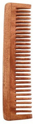 

stylazo Neem Wood Comb Anti Hair-fall Anti Dandruff Wide Teeth Hair Comb