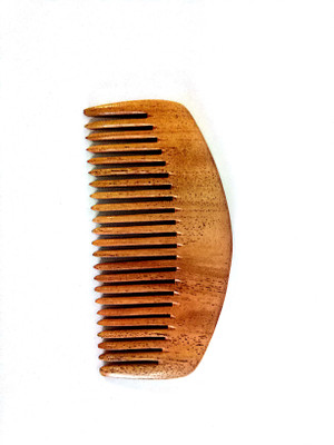 stylazo Neem Wood Hair Comb 100% Hand Made Anti-Dandruff Anti-Hairfall Comb, Neem Wood Beard Comb For Men Wooden Comb