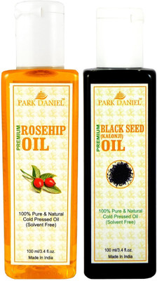

Park Daniel Premium Rosehip oil and Black seed oil combo of 2 bottles of 100 ml (200ml) Hair Oil(200 ml)