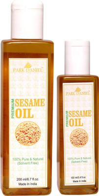 

Park Daniel Premium Virgin Sesame Oil Combo pack of 2(200 ml and 100 ml) bottles (300 ml) Hair Oil(300 ml)