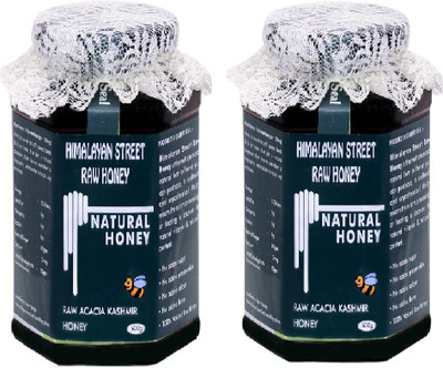 

himalayan street raw honey 100% NATURAL UNPROCESSED RAW ACACIA KASHMIR HONEY (500 GM X 2)(1000 g, Pack of 2)