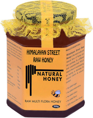 

himalayan street raw honey (Unprocessed Raw Multi Flora Honey 500gm) 100% Natural Honey(500 g)