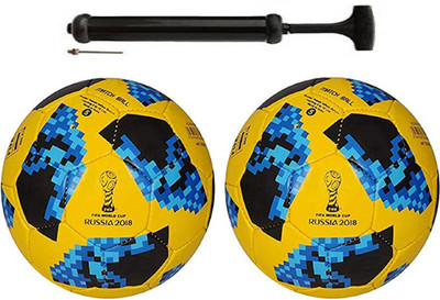 

Unik New Rockers Startel Yellow + Startel Yellow Football Combo With Durable Air Pump Football Kit