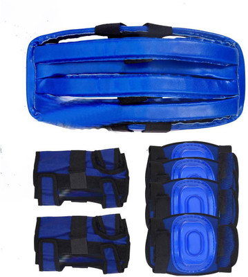 

EMM EMM 4 in 1 Blue Medium Size Safe Guard Set For Dancing Cycling, Skating, Camping Kit