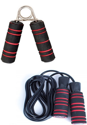 

Kitfit Set of Double ball bearing Skipping rope and foam hand Grip Gym & Fitness Kit