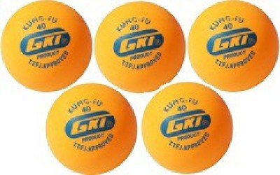 

GKI 'Kung Fu' Table Tennis Ball(Pack of 1, Multicolor), Orange