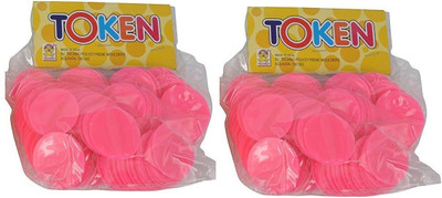 

Amit Marketing Plastic Pink Plain Coin (5 cm x 2 cm x 5 cm)(Multicolor)