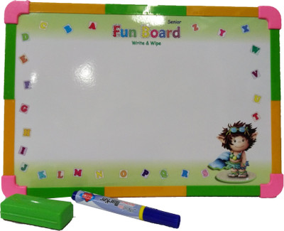 

loggas Educational Big Two In One Slate With White And Green Board(Multicolor)