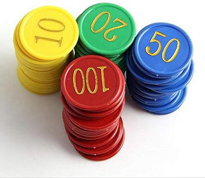 

Amit Marketing Numerical Coins/Token No.10, 20,50,100, Multi Color(Multicolor)