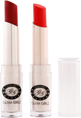 

Glam Girlz Matte Lipstick-Combo(17&03)(sexy wine, blood red)