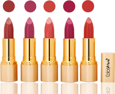 

Color Fever lipstick with Vitamin E, Enriched soft(Mauve, plum peach, purple, orange, 20 g)