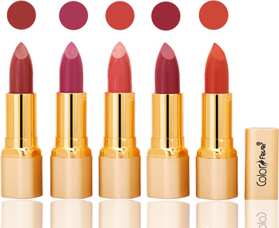 

Color Fever lipstick with Vitamin E, Enriched soft(Mauve, plum, peach, mauve, brick orange, 20 g)