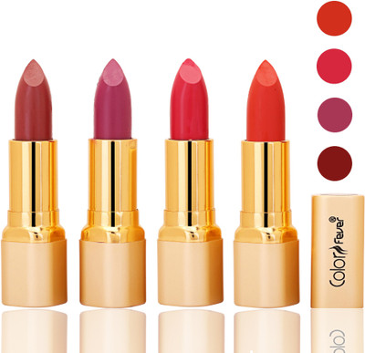 

Color Fever lipstick with Vitamin E, Enriched soft(Mauve, plum, neon, orange, 16 g)