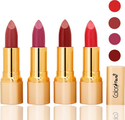 

Color Fever lipstick with Vitamin E, Enriched soft(Mauve, plum, mauve, red, 16 g)
