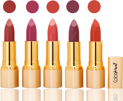 

Color Fever lipstick with Vitamin E, Enriched soft(Mauve, plum, peach, plum, brick orange, 20 g)