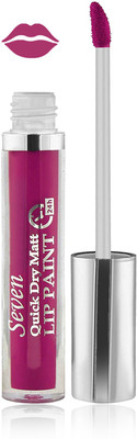

Seven seas cosmetics makeup 24 h lip paint quick dry matte liquid lipstick set of 1(purple)
