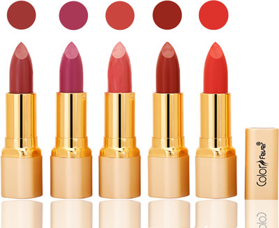 

Color Fever lipstick with Vitamin E, Enriched soft(Mauve, plum, peach, dry orange, orange, 20 g)