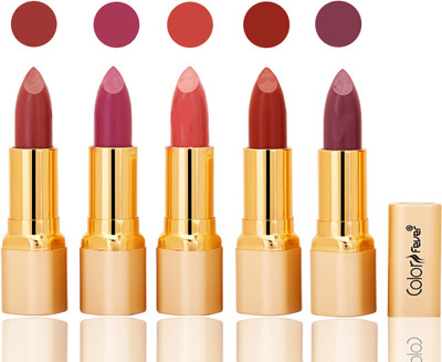 

Color Fever lipstick with Vitamin E, Enriched soft(Mauve, plum, peach, dry orange, plum, 20 g)
