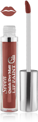 

Seven seas cosmetics makeup 24 h lip paint quick dry matte liquid lipstick set of 1(b brown)