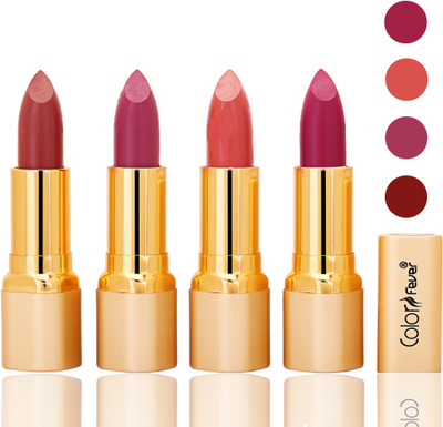

Color Fever lipstick with Vitamin E, Enriched soft(Mauve, plum, peach, purple, 16 g)