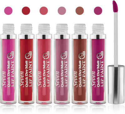 

Seven Matte lipstick(pink l pink l carrat purple red brown)