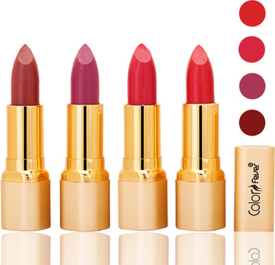 

Color Fever lipstick with Vitamin E, Enriched soft(Mauve, plum, neon, red, 16 g)