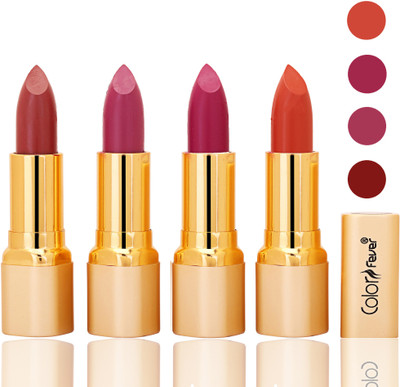 

Color Fever lipstick with Vitamin E, Enriched soft(Mauve, plum, purple, brick orange, 16 g)