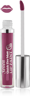 

Seven seas cosmetics makeup 24 h lip paint quick dry matte liquid lipstick set of 1(pink brown)