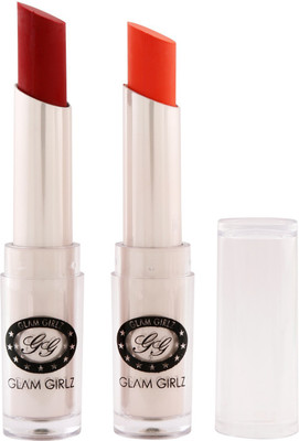 

Glam Girlz Matte Lipstick-Combo(17&29)(sexy wine, peach)