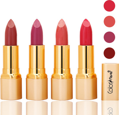

Color Fever lipstick with Vitamin E, Enriched soft(Mauve, plum, peach, neon, 16 g)