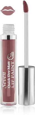 

Seven seas cosmetics makeup 24 h lip paint quick dry matte liquid lipstick set of 1(l pink brown)