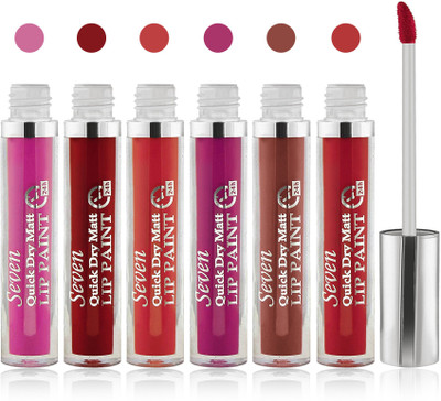 

Seven Matte lipstick(orange maroon brown purple red pink)