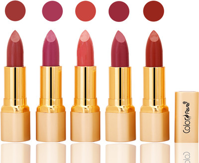 

Color Fever lipstick with Vitamin E, Enriched soft(Mauve, plum, peach, mauve, dry orange, 20 g)