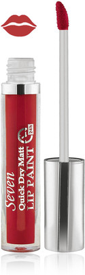 

Seven seas cosmetics makeup 24 h lip paint quick dry matte liquid lipstick set of 1(red)