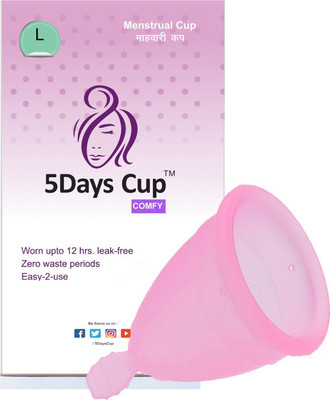 

Fivedays comfy  Reusable Menstrual Cup(Pack of 1, Pink