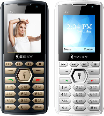 

Ssky K7I Combo of Two Mobiles(Gold&White)