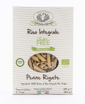 

Rustichella D' Abruzzo PENNE RIGATE RISO INTEGRAL BIO Pasta g 250 (Organic Whole rice Gluten free) Pasta(250 g)