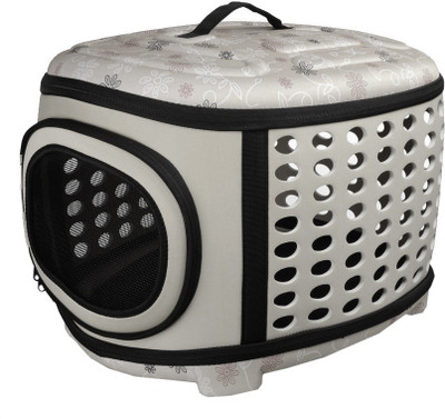 

Urbancart foldable / portable pet carrier with breathable holes ( Grey ) Airline Pet Carrier(Suitable For Dog, Cat)