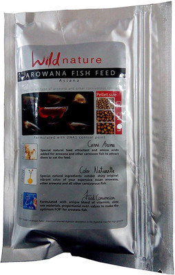 

Aquatic Remedies Wild nature arowana fish feed Sea Food 100 g Dry Fish Food