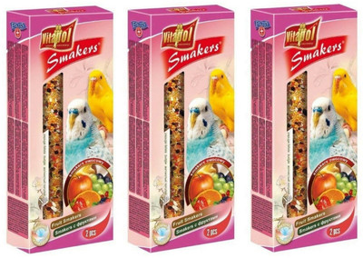 

Vitapol Vitapol Fruit Smakers for Budgies Nuts 270 g Dry Bird Food(Pack of 3)
