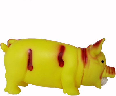 

W9 W9 Imported High Quality Vinyl Cute Pig Squeak Toy For Dog (Yellow) Rubber Squeaky Toy For Dog