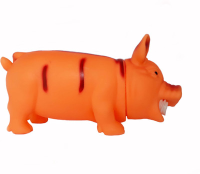 

W9 W9 Imported High Quality Vinyl Cute Pig Squeak Toy For Dog (Orange) Rubber Squeaky Toy For Dog